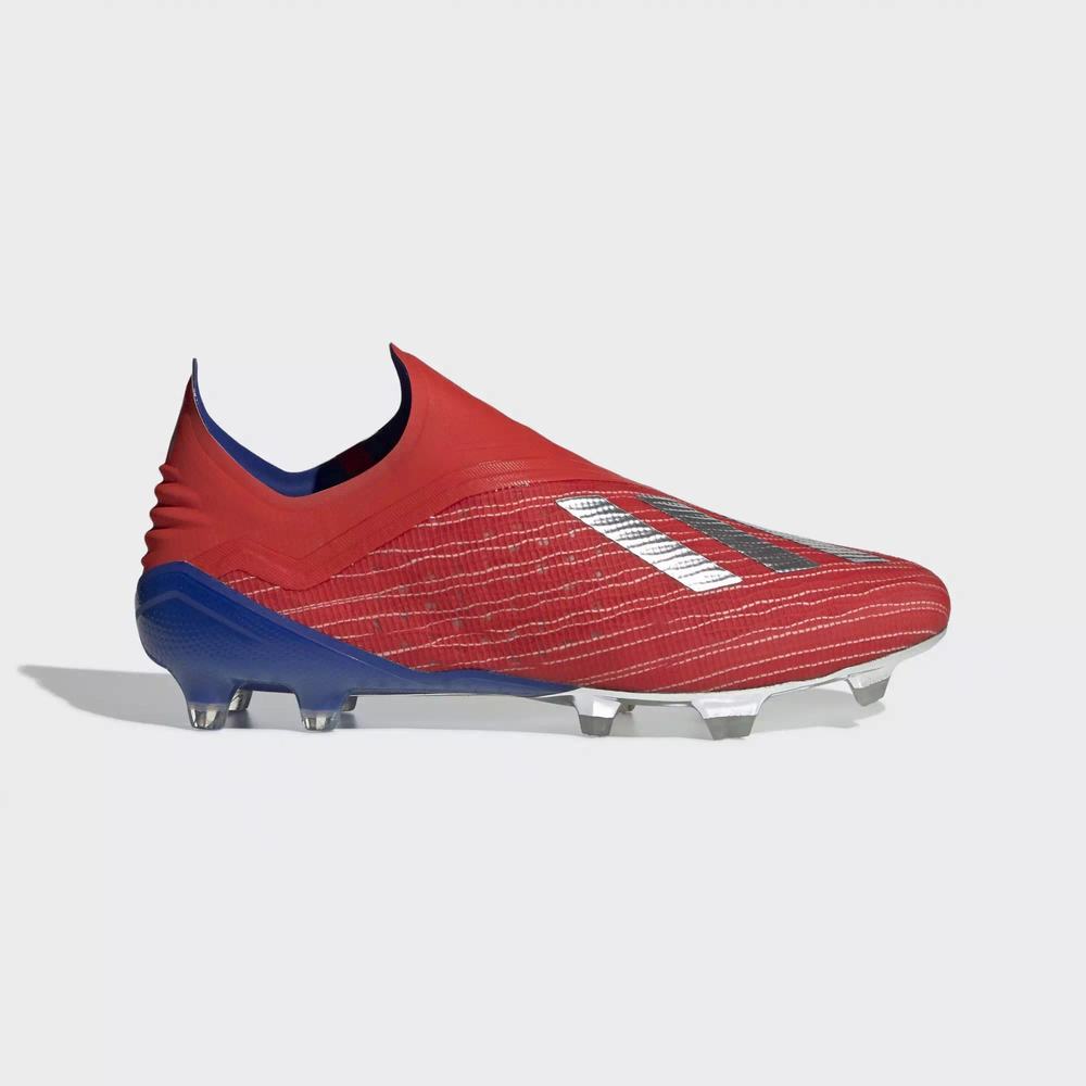 Adidas X 18+ Firm Ground Tacos de Futbol Rojos Para Hombre (MX-84558)